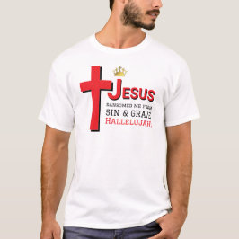 JESUS RANSOMED ME Christian Påsk T Shirt