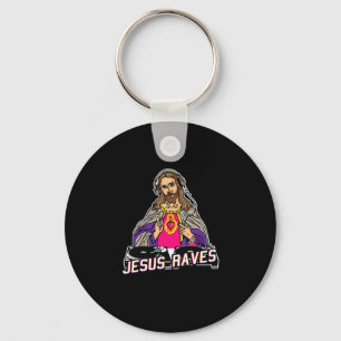 Jesus Raves jul EDM Music X-Mas Party Jesus Nyckelring
