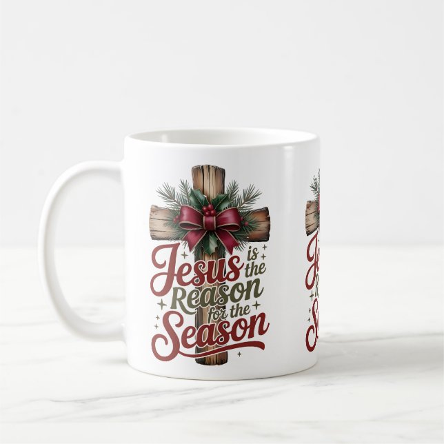 Jesus Reason Årstid Kaffe Mugg (Vänster)