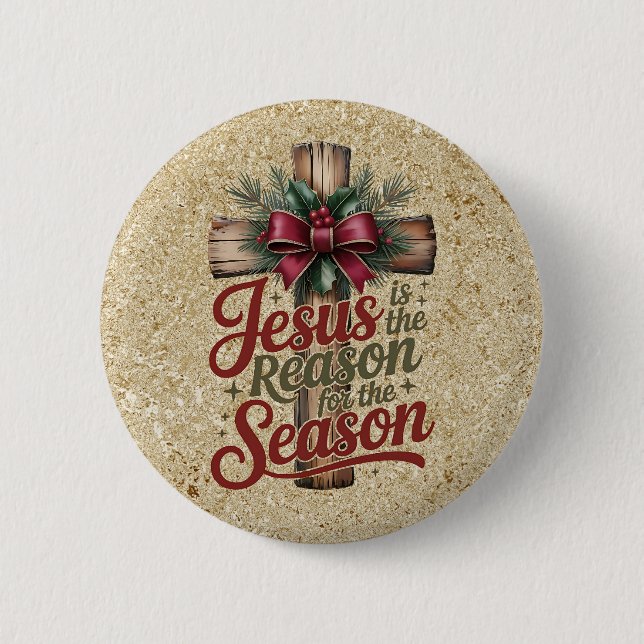 Jesus Reason Season Button Knapp (Framsida)