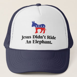Jesus Red På En Elefant - Demokratiska Partiet Keps