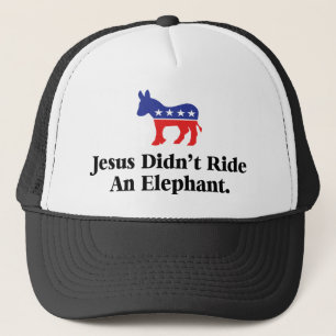 Jesus Red På En Elefant - Demokratiska Partiet Truckerkeps
