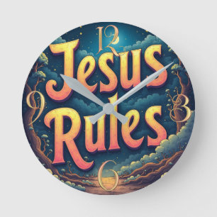 Jesus Regler Rund Klocka