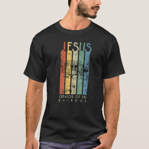 JESUS Regnbågens Skapare Noa och Arken T Shirt