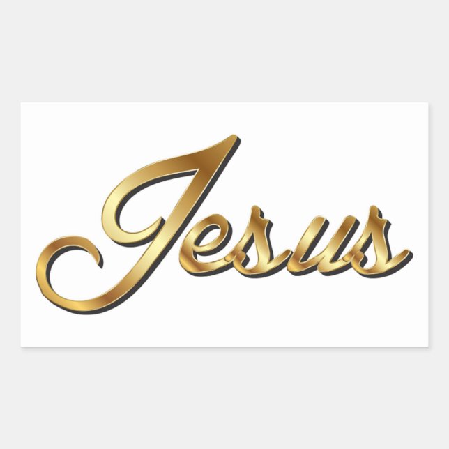 JESUS REKTANGULÄRT KLISTERMÄRKE (Framsida)