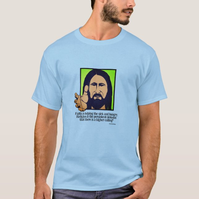 Jesus religion mot religion t shirt (Framsida)