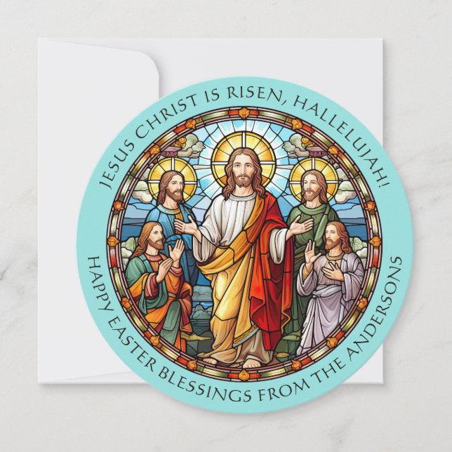 Jesus Religiös Katolsk Påsk Julkort (Framsida)