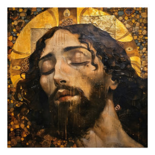 Jesus Religiösa Art Fototryck