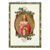 Jesus Religiösa Christian Blommigt Vintage