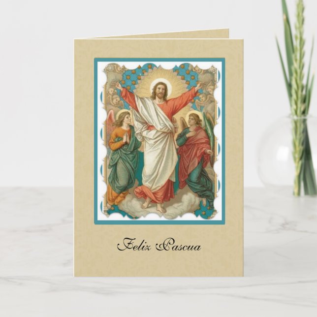 Jesus Religiösa  Påsk Helgkort (Framsida)