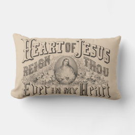 Jesus Religiösa Vintage katolik Lumbarkudde