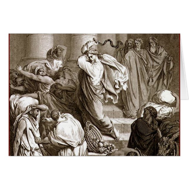 Jesus rentvår tempelet OBS kort (Framsidan Horizontal)