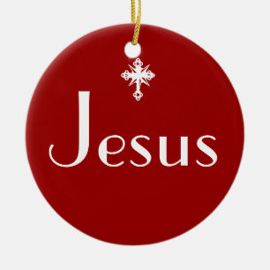Jesus resonera julgransprydnad keramik