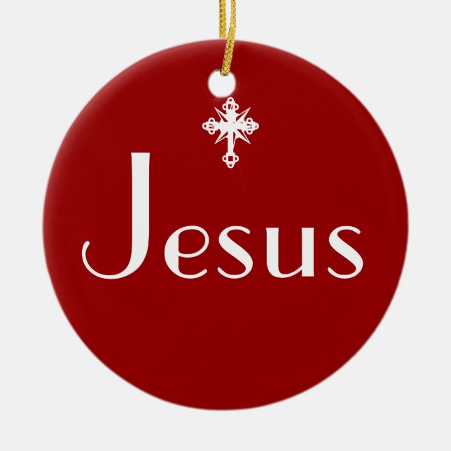 Jesus resonera julgransprydnad keramik (Framsidan)
