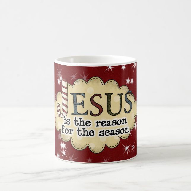 Jesus resonerar muggen för säsongjulkoppen kaffemugg (Center)