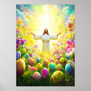 Jesus Resurrection Påsk Poster
