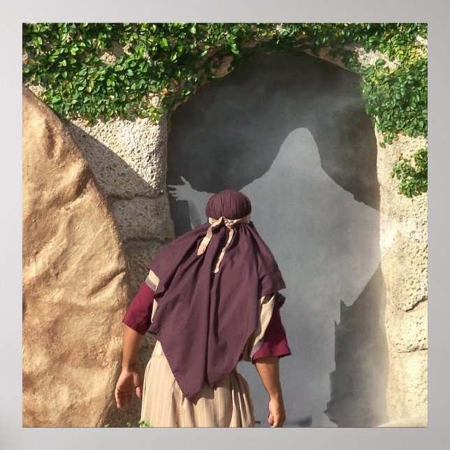 Jesus Resurtion från Grav Påsk Poster konst (Framsidan)