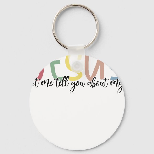 jesus, retro, vintage nyckelring (Framsida)