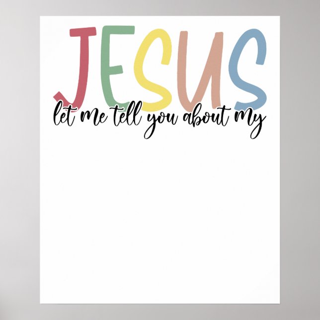 jesus, retro, vintage poster (Framsidan)