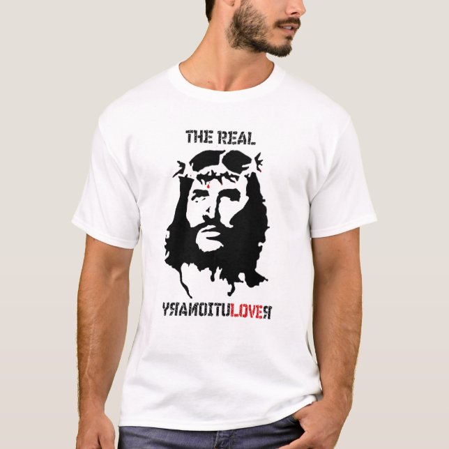 Jesus revolutiontshirt tee shirt (Framsida)