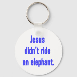Jesus Ride Elephant? Nyckelring