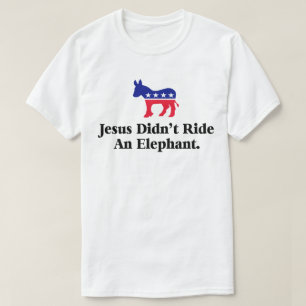 Jesus ride inte en elefant - anti-trump GOP Tröja