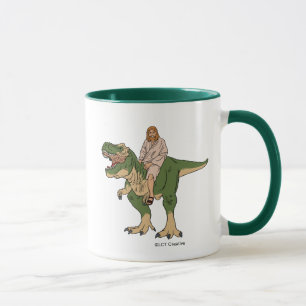 Jesus Riding T-Rex Mugg