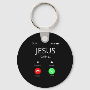 Jesus ringer - kristen nyckelring