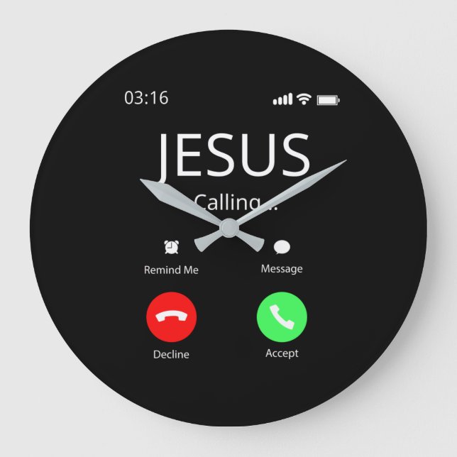 Jesus ringer - kristen stor klocka (Framsida)