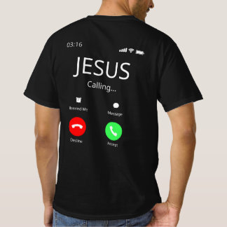 Jesus ringer - kristen t shirt