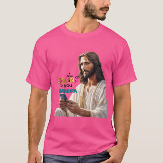 Jesus ringer till din morfar Familj Mamma Dadgift T Shirt