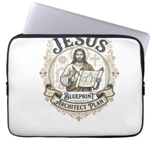 Jesus Ritning Arkitekt Plan Jesus Ritning Arkitekt Laptop Fodral
