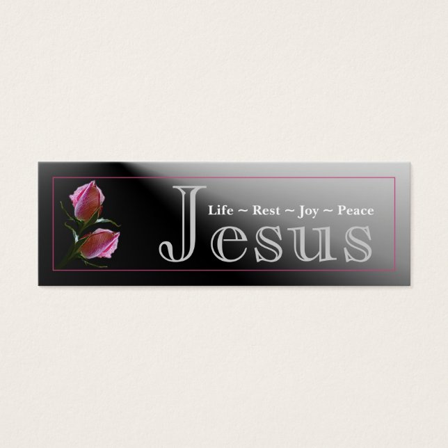 Jesus Ro-profilkort Litet Visitkort (Framsidan)