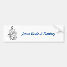 Jesus Roade en Donkey Bumper Sticker