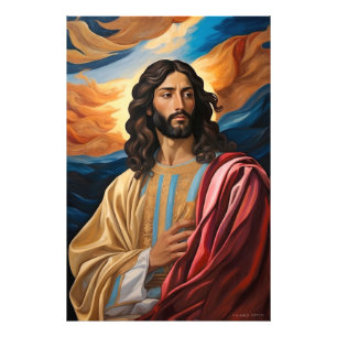 *~* Jesus Robe Planet Universe Earth AP50 Cosmos Fototryck