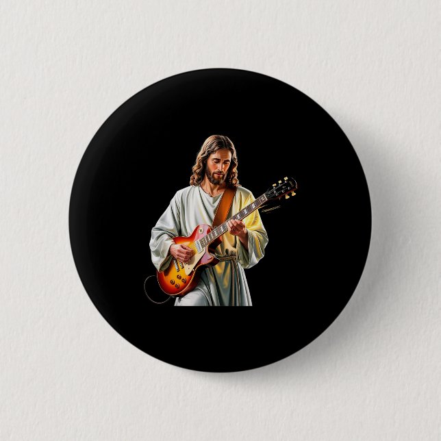 Jesus rockar med gitarr - Roligt kristet rock C Knapp (Framsida)