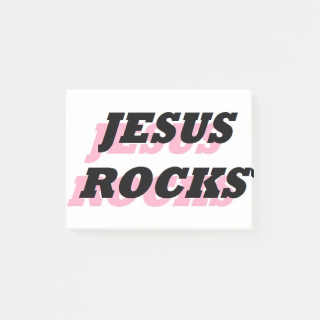JESUS ROCKS POST-IT BLOCK (Framsida)