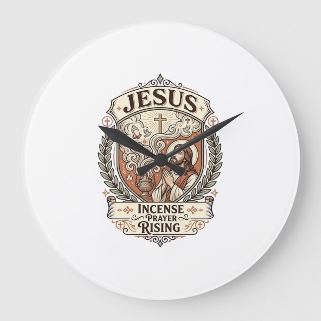 Jesus rökelse bön stiger Jesus rökelse bön stiger  Stor Klocka (Framsida)