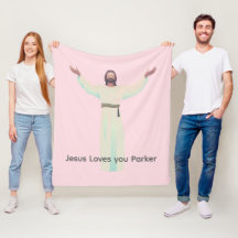 Jesus Rosa Blanket - Anpassa den