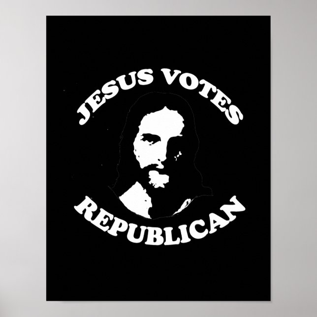 Jesus röstar Republican - Poster (Framsidan)