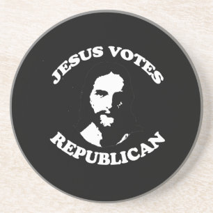 Jesus röstar republikanen - underlägg sandsten