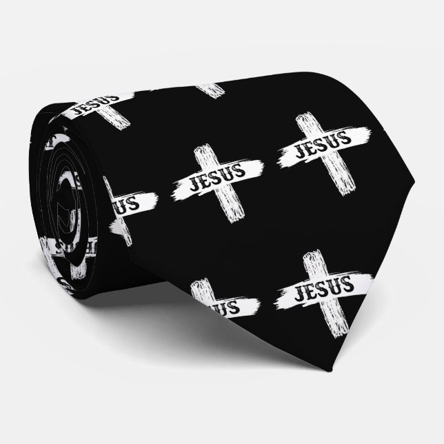 Jesus Ruged Kor Neck Tie Slips (Rullad)