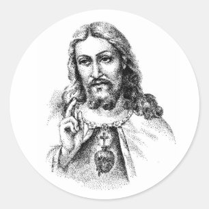 Jesus Runt Klistermärke
