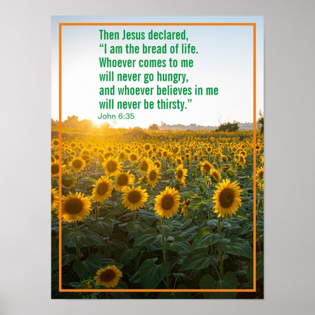 Jesus sa: "Jag är livets bröd. Poster (Framsidan)