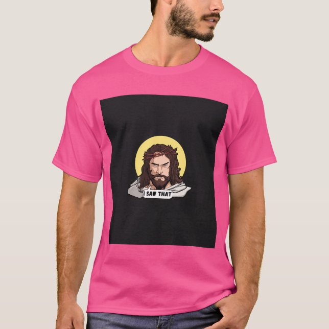 Jesus såg att t shirt (Framsida)