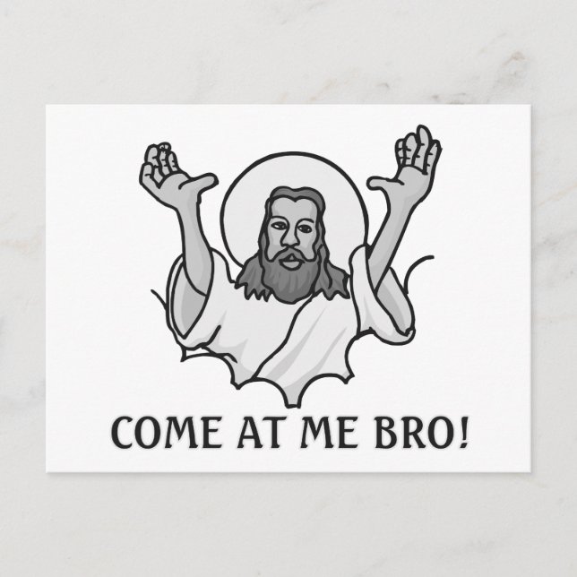 Jesus säger Kom till mig Bro Vykort (Framsida)