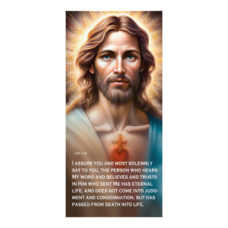 Jesus säger vem som exakt har evigt liv fototryck