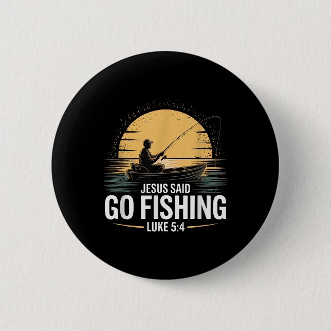 Jesus Said Go Fishing Christian Fisherman Bible Ve Knapp (Framsida)