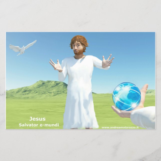 Jesus Salavator e-mundi Flygblad (Framsidan)