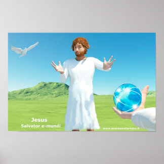 Jesus Salavator e-mundi Poster